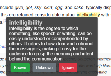 Vocab Helper Extension Preview